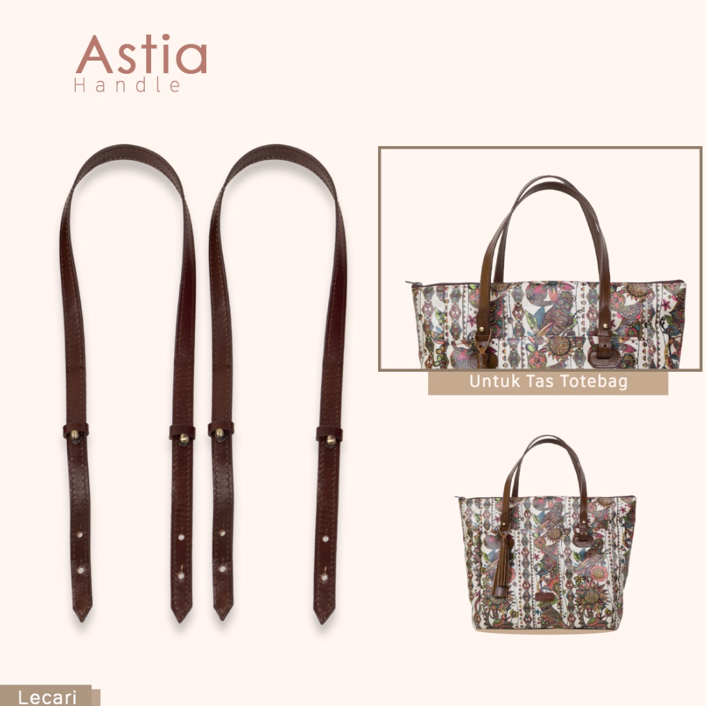 KODE P42B Astia Tali Tas Wanita Strap Bahu Tote Bag Bisa Untuk Rachel Kulit Asli Lecari