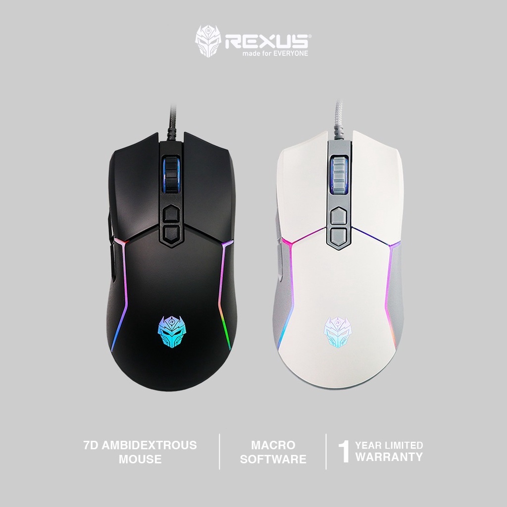 Rexus Mouse Gaming Xierra X16 7D Button RGB