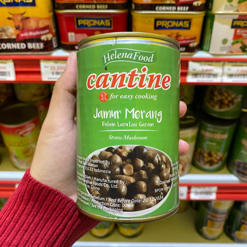 

Helena Food Cantine Jamur Merang 425gr