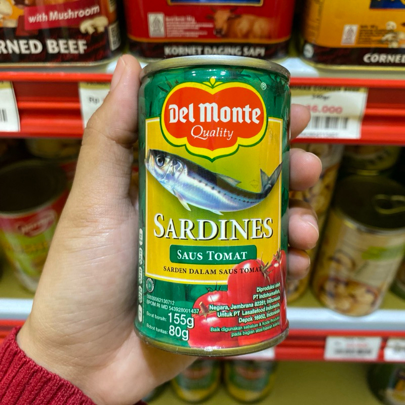 

Del Monte Sardines Saus Tomat 155gr