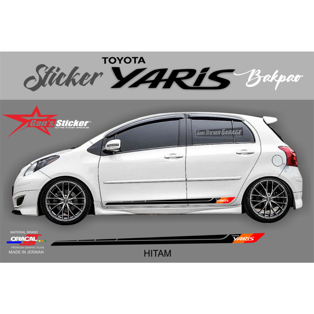 STICKER YARIS AKSESORIS YARIS BAKPAO STICKER YARIS  BAKPAO