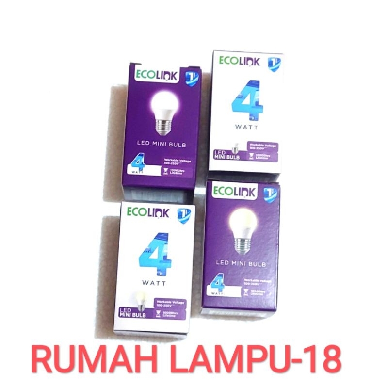 lampu led ecolink 4 w 4 watt