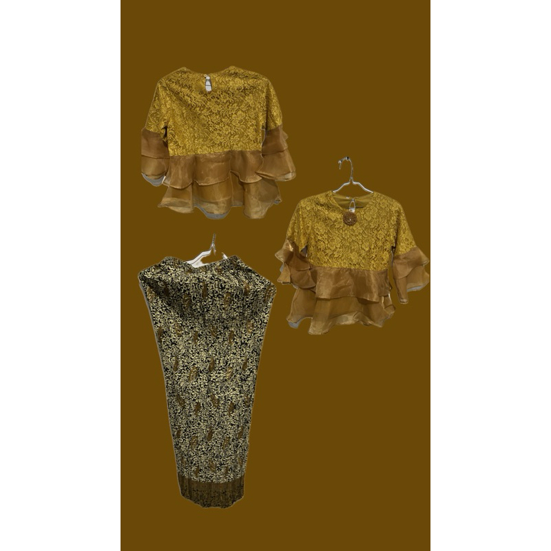 Kebaya Lengan Balon Rumbai