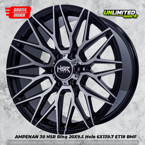 Velg Mobil Lubang Baut 6X139,7 Two Tone R20 - Pelek Mobil Prado, Pajero, Fortuner dll