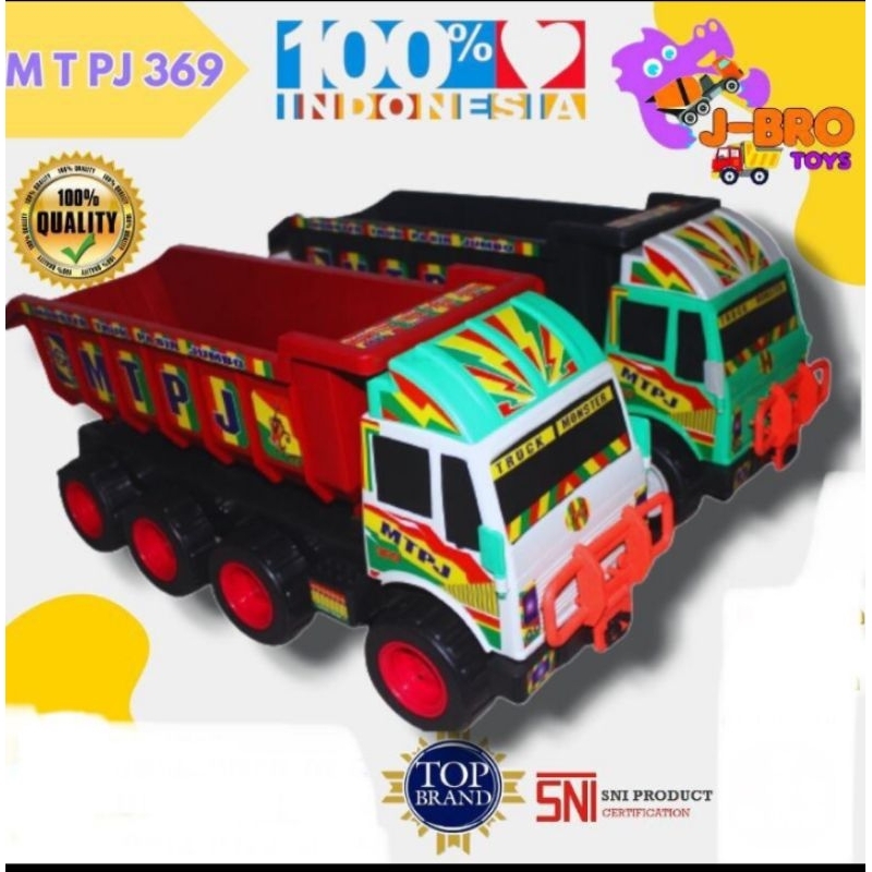 (Mtpj) Mainan Mobil Truk Besar Ukuran Jumbo Mainan Anak Mobilan Truk Pasir Besar Ada Serokan Pasir M