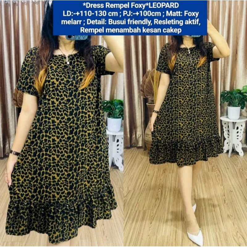 DRESS VOXY RAMPEL BAWAH / DRESS BUSUI TERBARU / DRESS VOXY MOTIF KEKINIAN