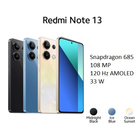 Xiaomi Redmi Note 13 4G 8/256 GB Baru Garansi Resmi