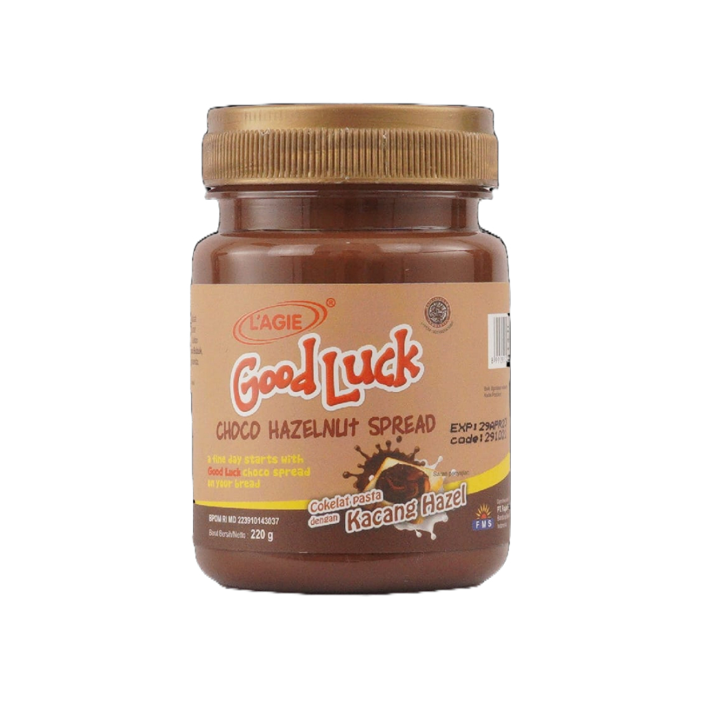 

Lagie Selai Coklat Good Luck Hazelnut 220gr