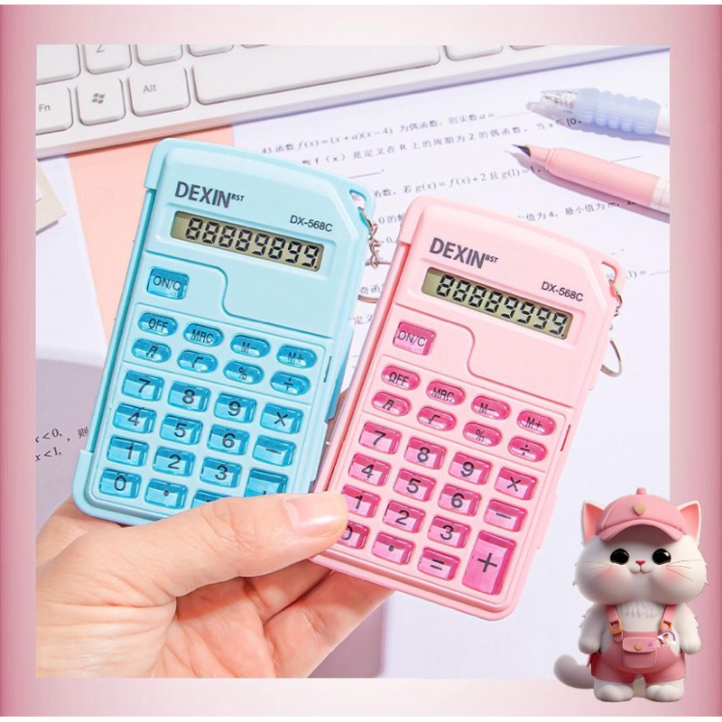 

N83 Kalkulator Mini Ultratipis 8 Digit Kalkulator dengan Penutup Lipat untuk Siswa Kantor / Kalkulator Cute Design