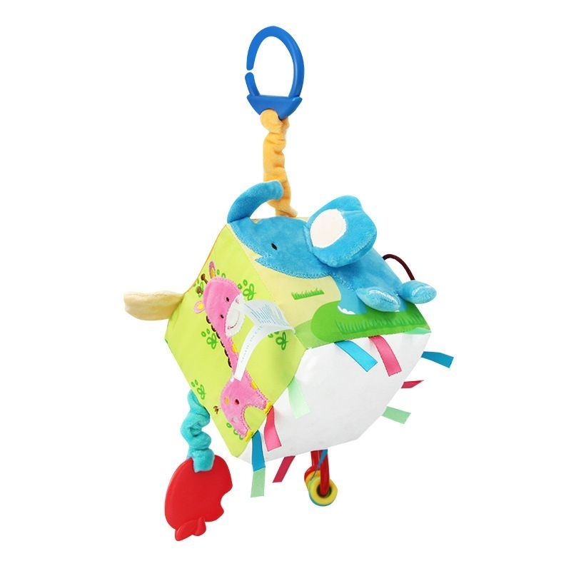 Mainan Bayi Kubus Bola Kain/ Mainan Gantungan Stroller/ Mainan Bunyi Bayi