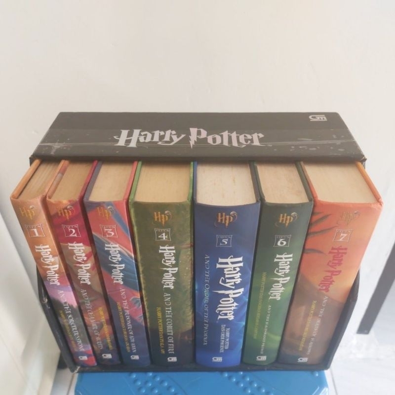 1 BOX SET HARRY POTTER HARDCOVER BAHASA INDONESIA - J.K. ROWLING - 100% ORI KOLPRI ORIGINAL GRAMEDIA