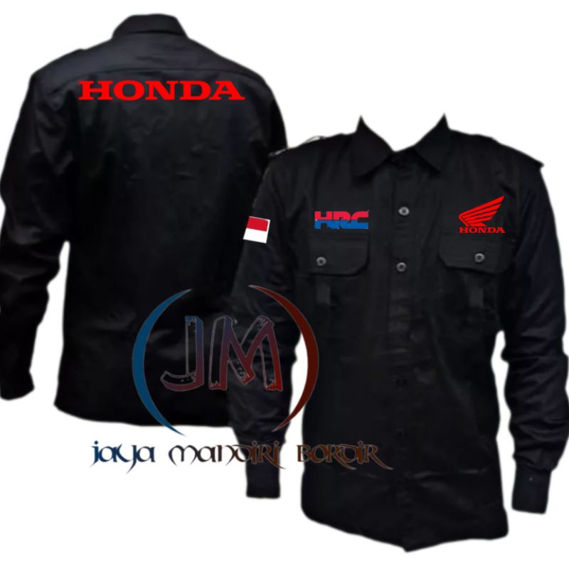 KEMEJA HONDA BORDIR || SERAGAM HRC BORDIR || SERAGAM HONDA HRC BORDIR || KEMEJA HRC BORDIR