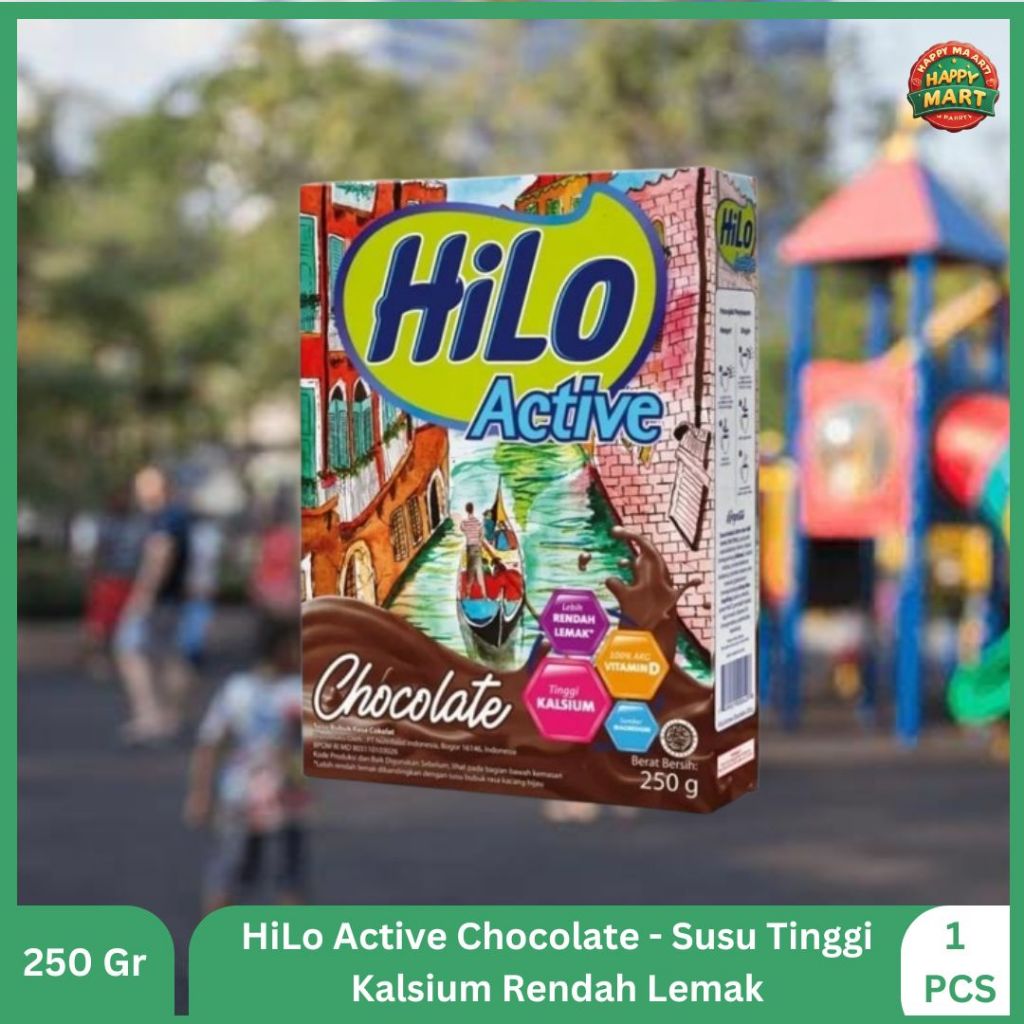 

HiLo Active Chocolate 250gr - Susu Tinggi Kalsium Rendah Lemak