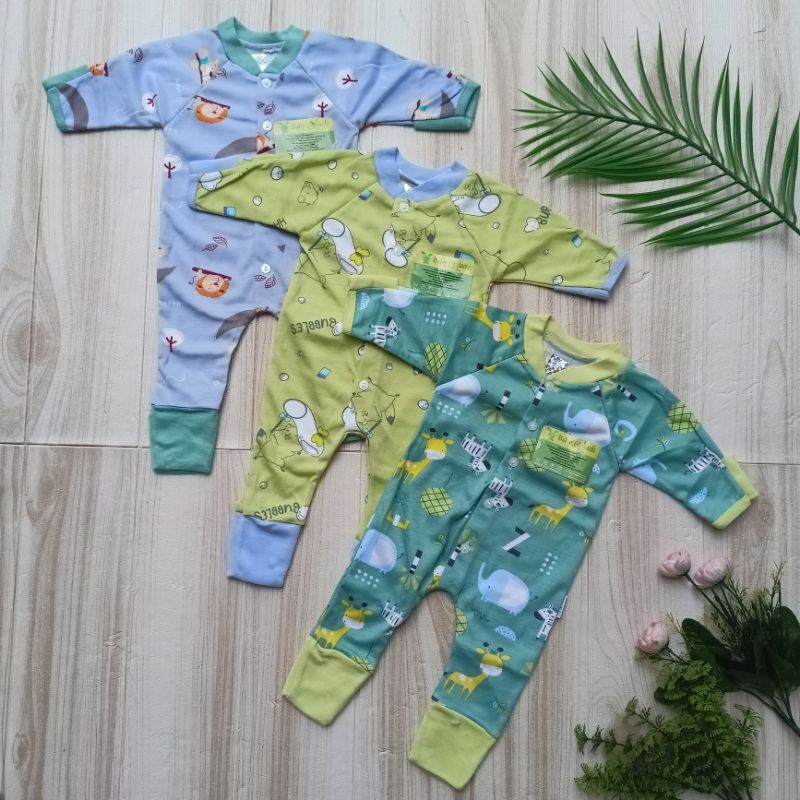 Libby Baby / Baju Bayi Libby / Jumpsuit Libby / Romper Libby Panjang / Sleepsuit Libby Panjang