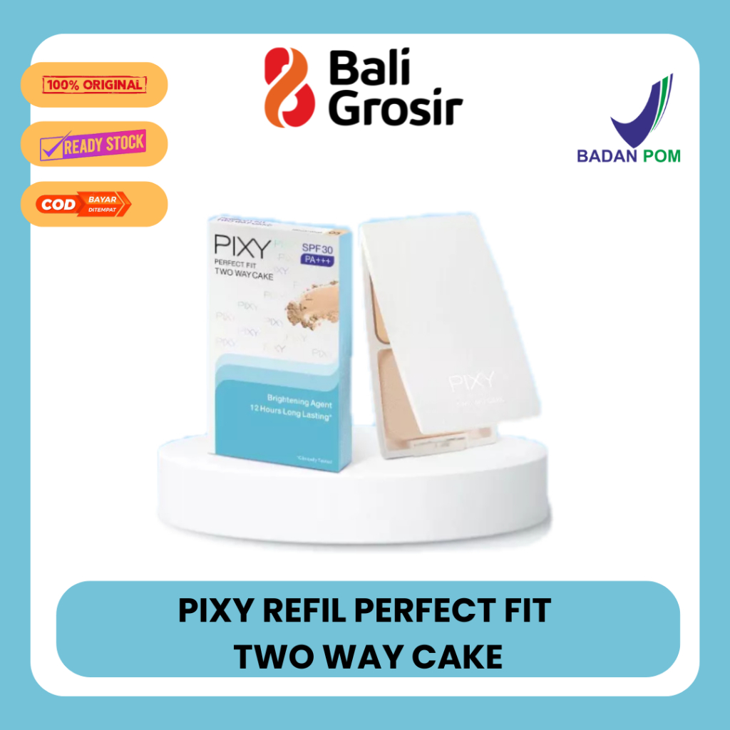 BaliGrosir- PIXY Perfect FIT TWC 12.2g | bedak padat two way cake UV Whitening