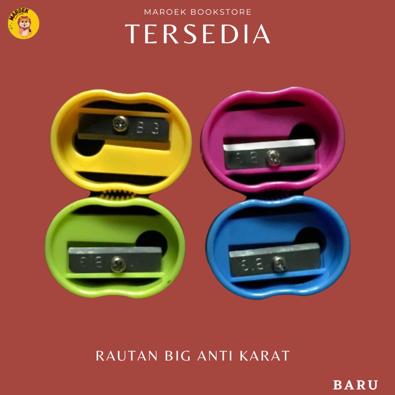 

Rautan Pensil Kayu Merk BIG Warna Warni Anti Karat