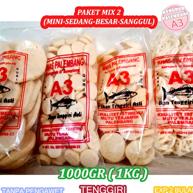 

Big Deal PAKET MIX 2 KEMPLANG MINI KANCING PESER SANGGUL 1 KG