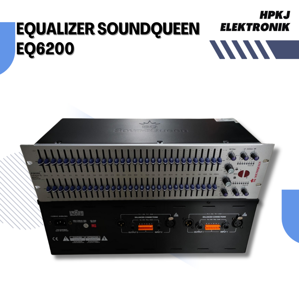 Equalizer Soundqueen EQ6200 EQ 6200 Sound queen  2 x 31 Channel