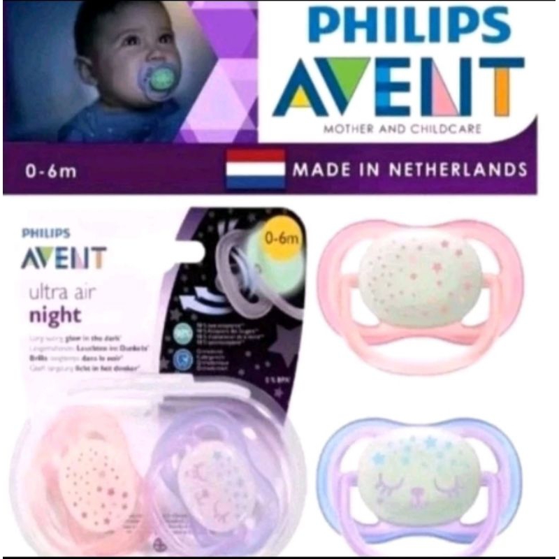 PHILIPS AVENT KOMPENG ULTRA AIR NIGHT 0 - 6 M / 6 - 18 M KOMPENG PHILIPS AVENT GLOW IN THE