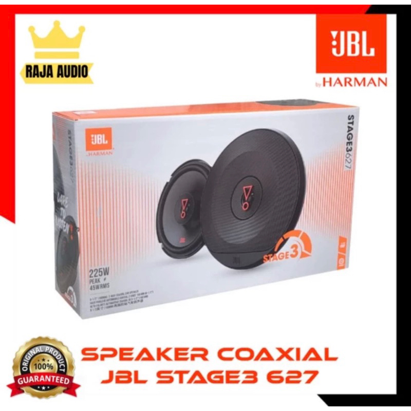 JBL Stage3 627 Speaker Coaxial 6,5" inch 2-Way Stage 3 Pintu Mobil
