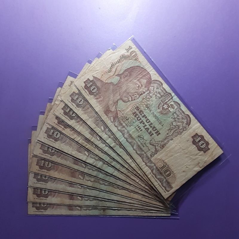 Uang kuno 10 rupiah sudirman 1968