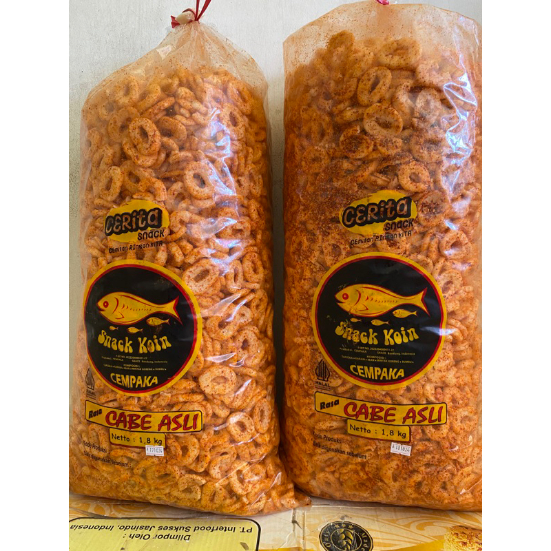 

Ring Pedas Cempaka Kemasan 500gram Gurih Pedas Nampol