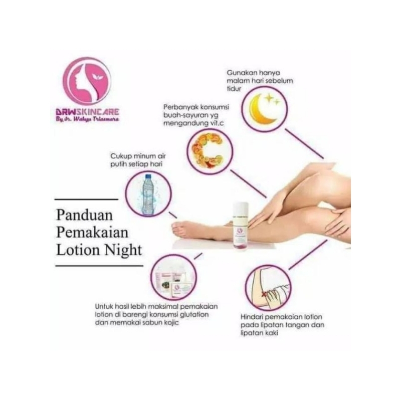 DRW Skincare  Handbody Lotion Night / HB Malam / Lotion DRW Skincare/ Handbody malam DRW/ lotion rac