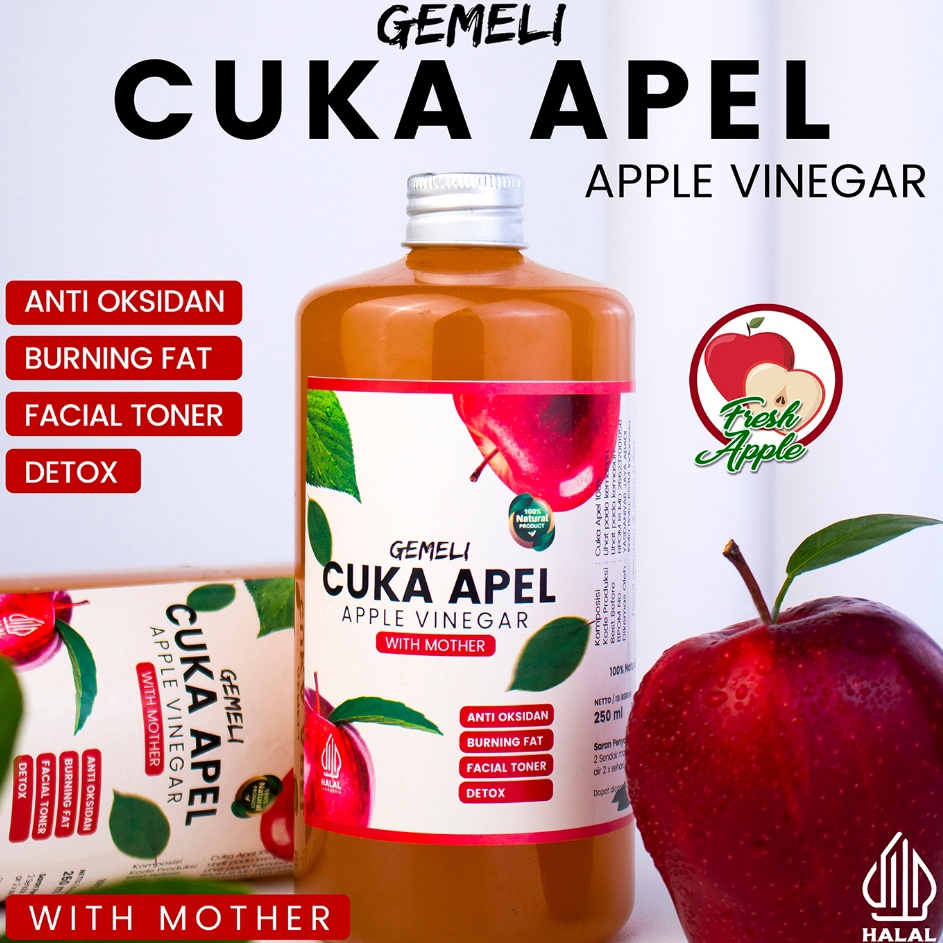 

Come Cuka Apel Gemeli Premium 5ml With Mother