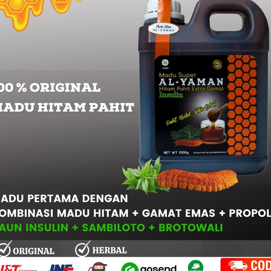 

Promo Menarik Madu Hitam Pahit Asli Al Yaman 1kg Madu Pahit Herbal Untuk Diabetes Kolesterol Gula Darah Imun tubuh darah tinggi