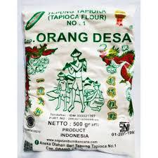 

Tepung Tapioka Tani Cap Orang Desa Kwalitas Premium 500 Gram