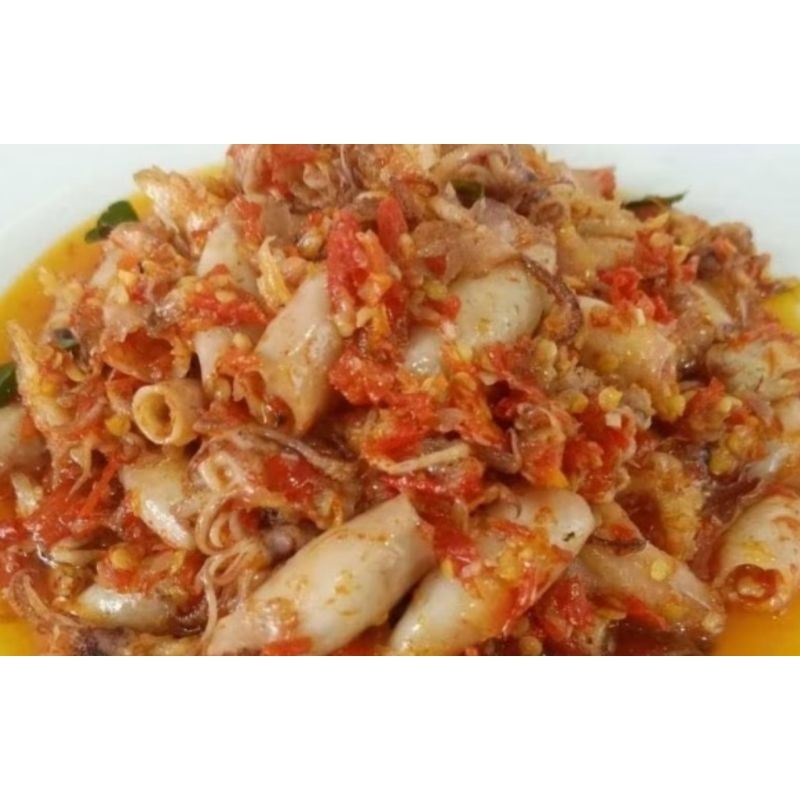 

Cumi asin balado 250gr