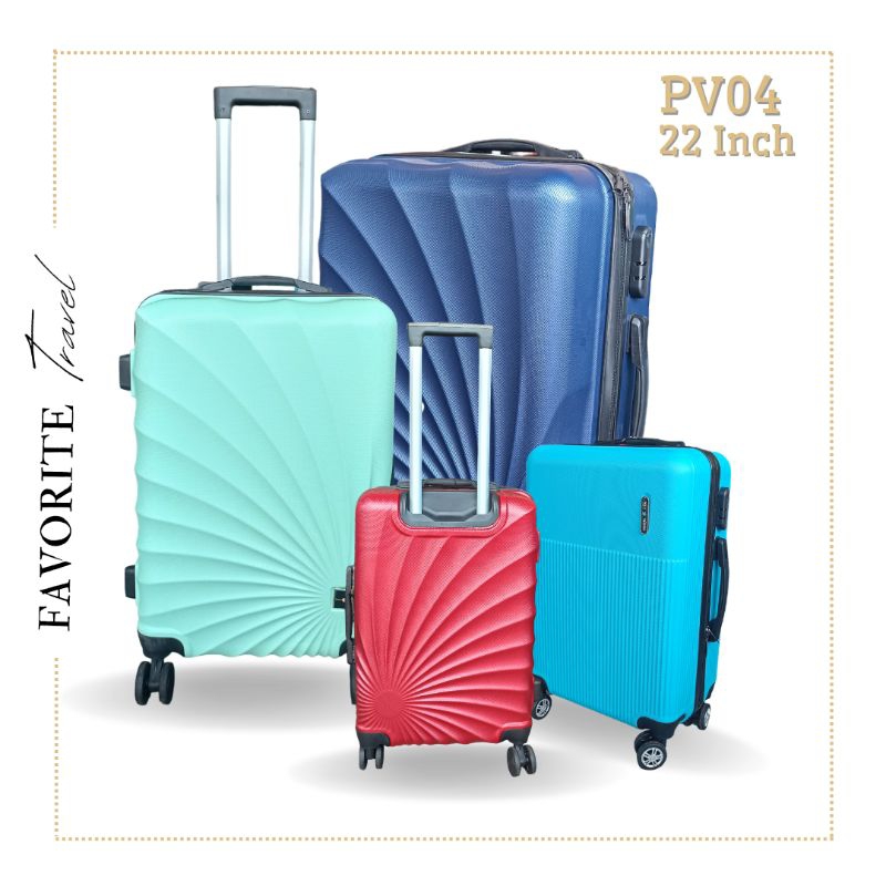 [ELGHOZY] Koper 22 Inch Koper Fiber Tahan Air Anti Pecah Koper Travelling