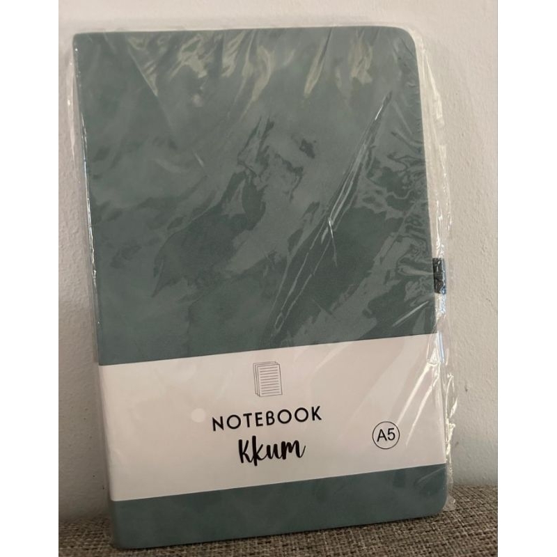 

notebook A5 aesthethic sampul TOSCA (free 1 pulprn random dan free 10 pcs stiker random)