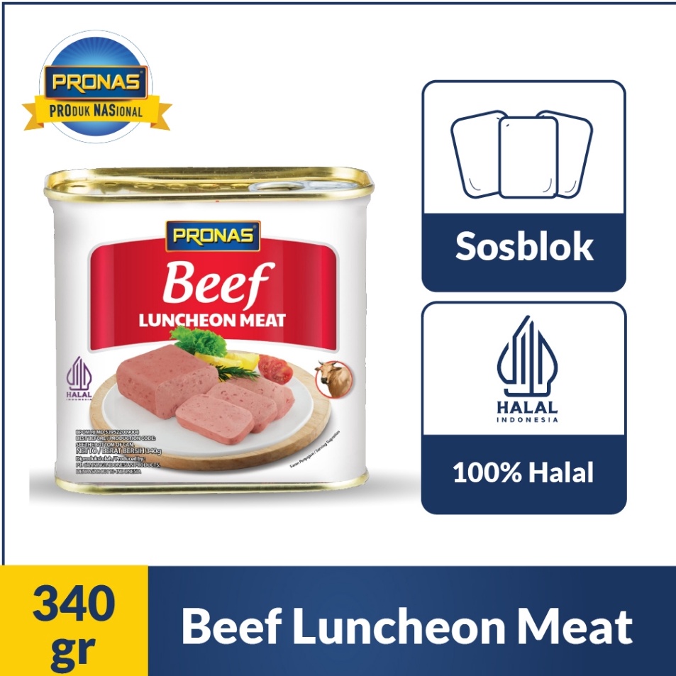 

NEW Pronas Luncheon Sapi Daging Blok Serbaguna 34 gr