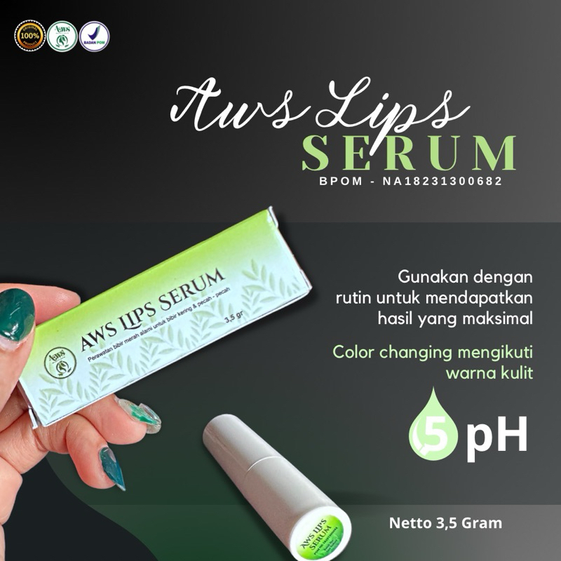 LIPS SERUM / LIPSTIK / SERUM BIBIR / AWS BEAUTY SKIN