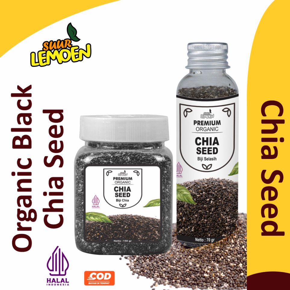 

Penawaran Terbaik Biji Chia Seed Organik 15 gram Black Chia Seed Premium Untuk Diet By Suur Lemoen ID