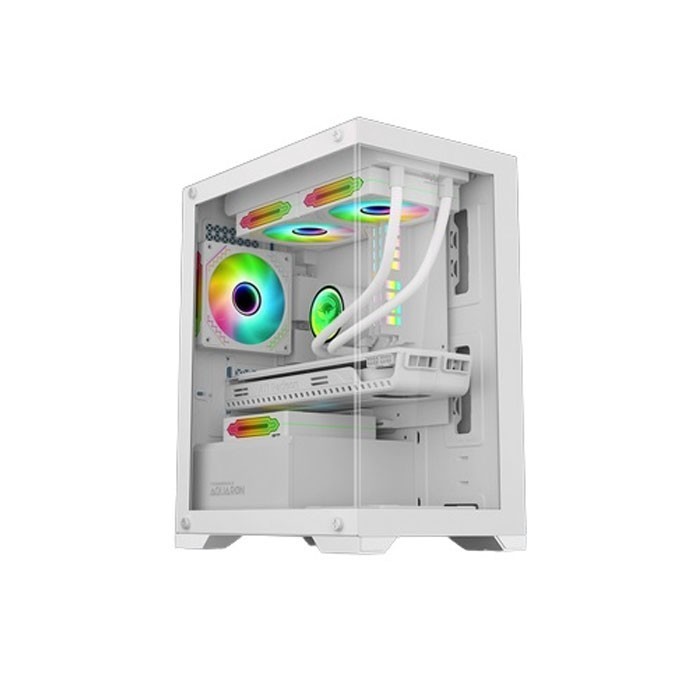 Casing PC Gaming Armageddon Aquaron White