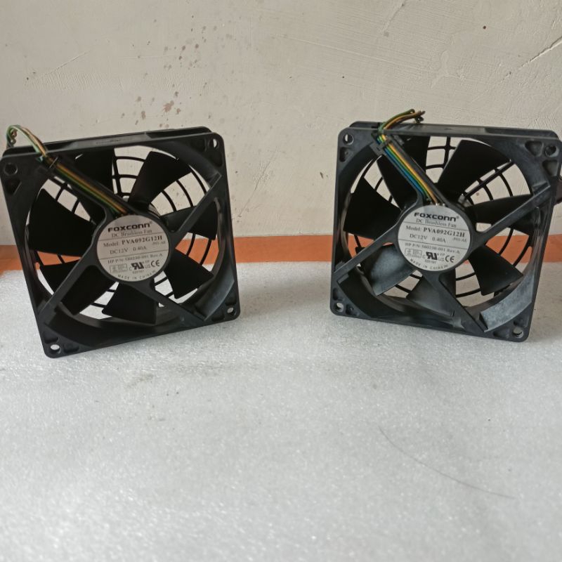 kipas high speed fan dc 12V 0,36-0,40A uk.9x9cm merk.FOXCON