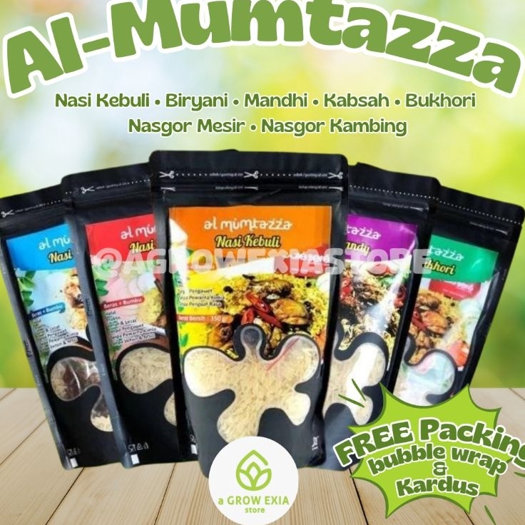

Murmer AlMumtazza Nasi Kebuli Biryani Mandhi Kabsah Bukhori Instan Beras Basmati dan Bumbu Kemasan Family Pack 35 gr