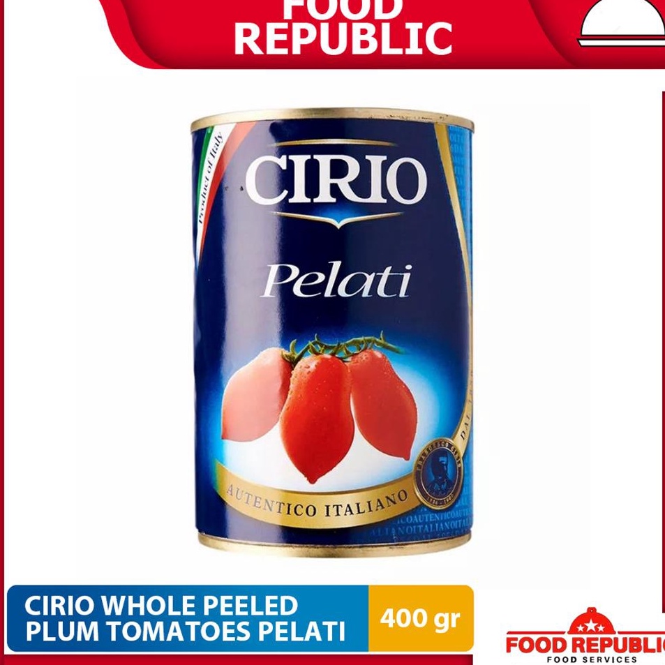 

Promo Terbatas Cirio Whole Peeled Plum Tomato 4 GR Tomat Kupas Dalam Jus Tomat