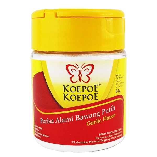 

KOEPOE KOEPOE / Kupu Kupu Bawang Putih Bubuk 64gr (Perisa Alami Bawang Putih)