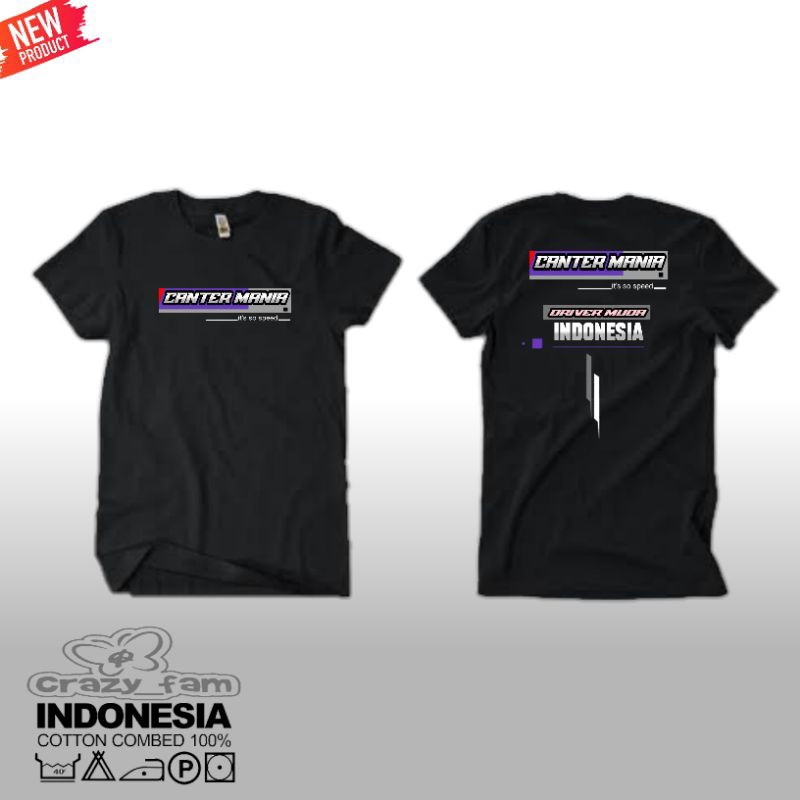 KAOS PRIA CANTER MANIA KAOS DRIVER MUDA