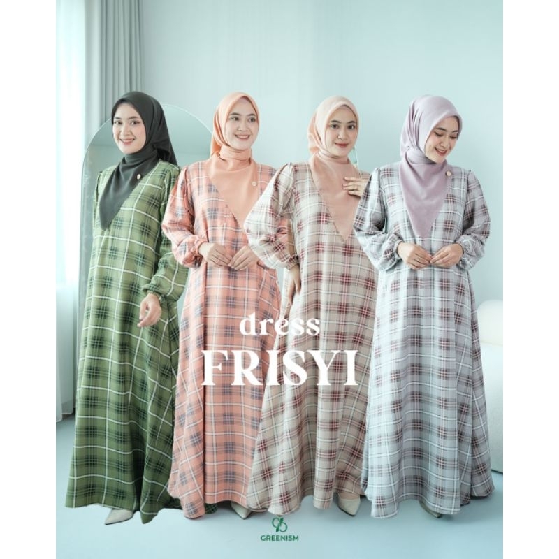 Frisyi Dress Gamis Motif Wanita Muslim by Greenism
