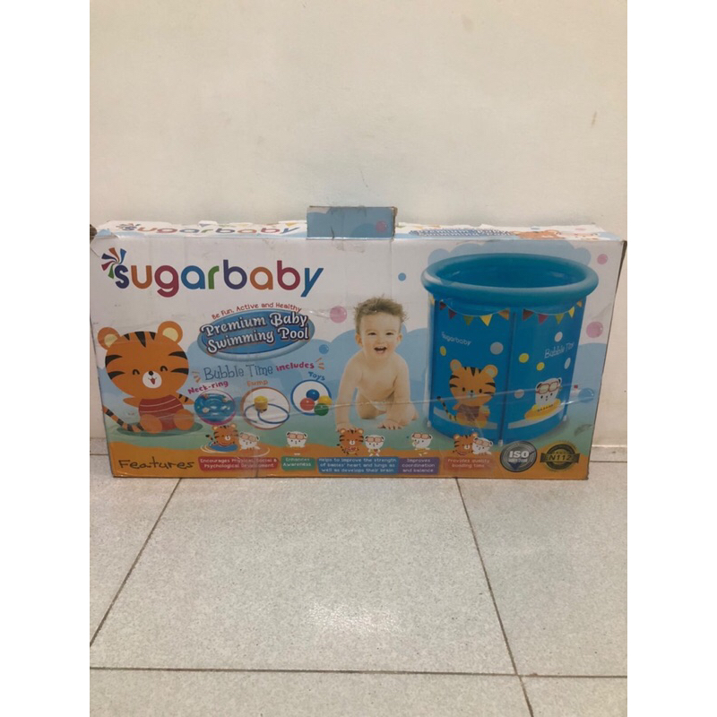 Preloved Kolam renang bayi SUGAR BABY warna biru