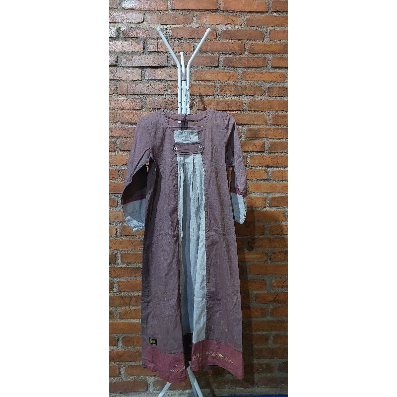Gamis anak preloved ahza plus hijab
