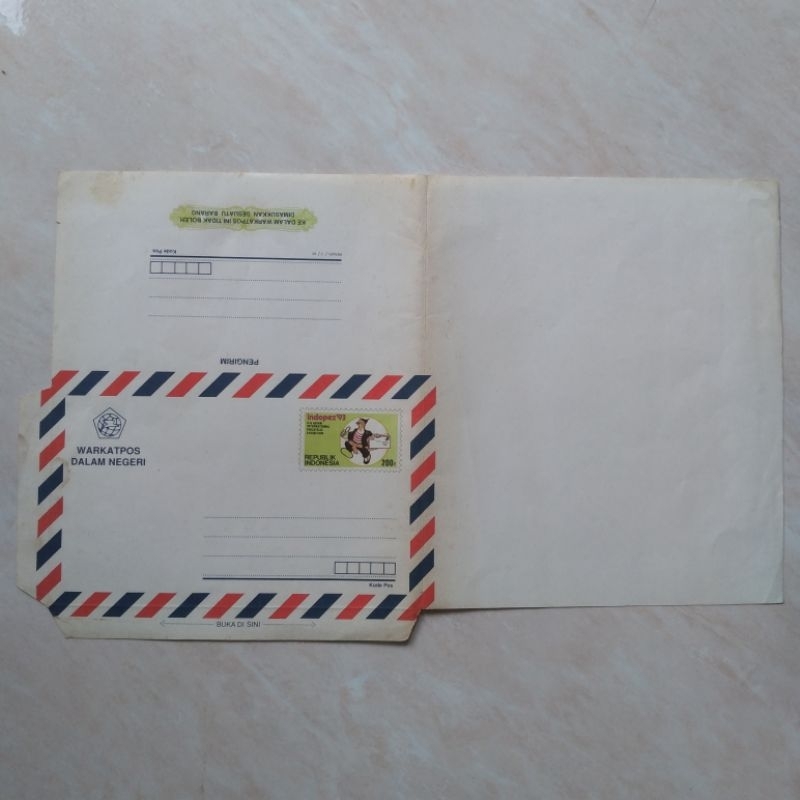 

Koleksi Korespondensi Filateli Kuno Jadul Warkat Pos Indopex 1993 Mint - YN1381