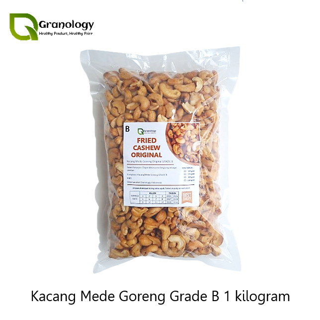 

Kacang Mede Goreng Original Tawar / Fried Cashew Nut Original (GRADE B) - 1 kilogram