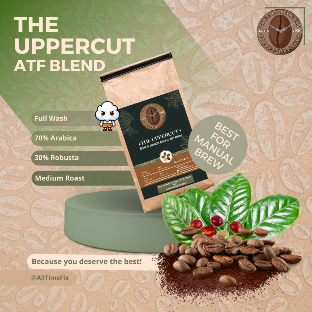 

Biji Kopi Blend 70% Gayo Arabica 30% Temanggung Robusta Medium Roast 200 gram The All Time Fix