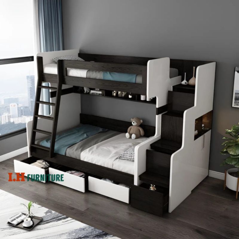 ranjang tingkat anak , tempat tidur anak , furniture anak , kamar anak , bunkbed anak , dipan tingka