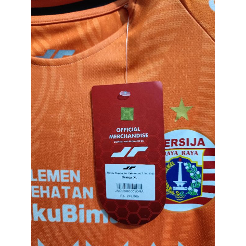 Jersey Original PERSIJA (KIPER/GK) 2022 Suporter version
